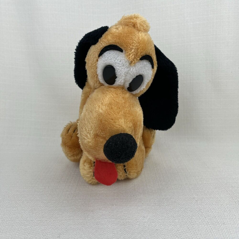 Vintage Walt Disney Productions 10" Pluto Plush Disneyworld‎ Disneyland Korea